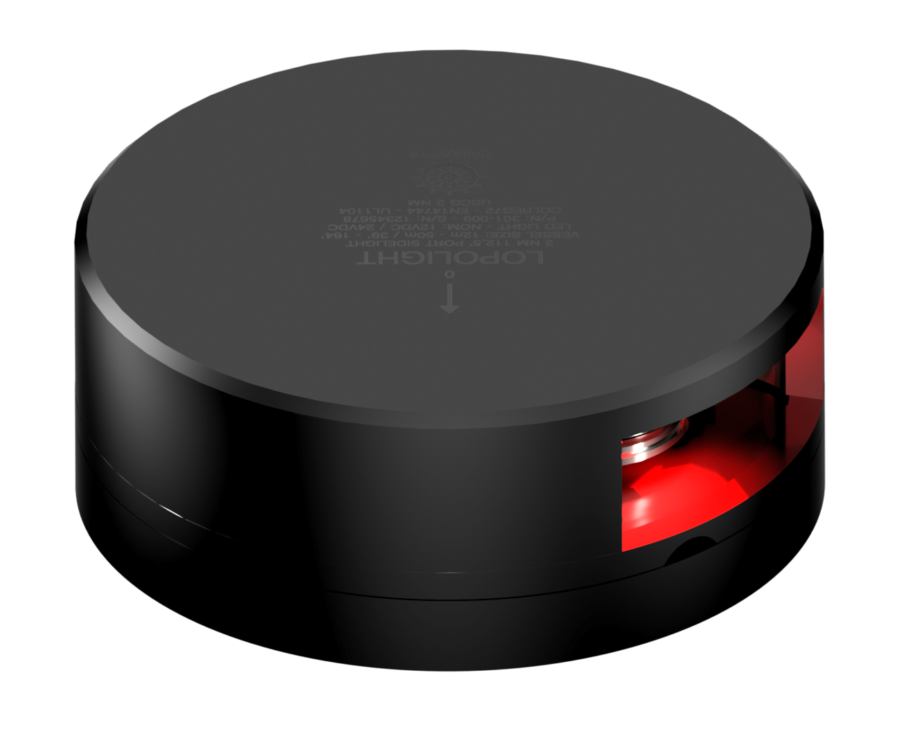 2nm 112,5° Red, Port, black anodized 2nm 112,5° Red, Port, black anodized